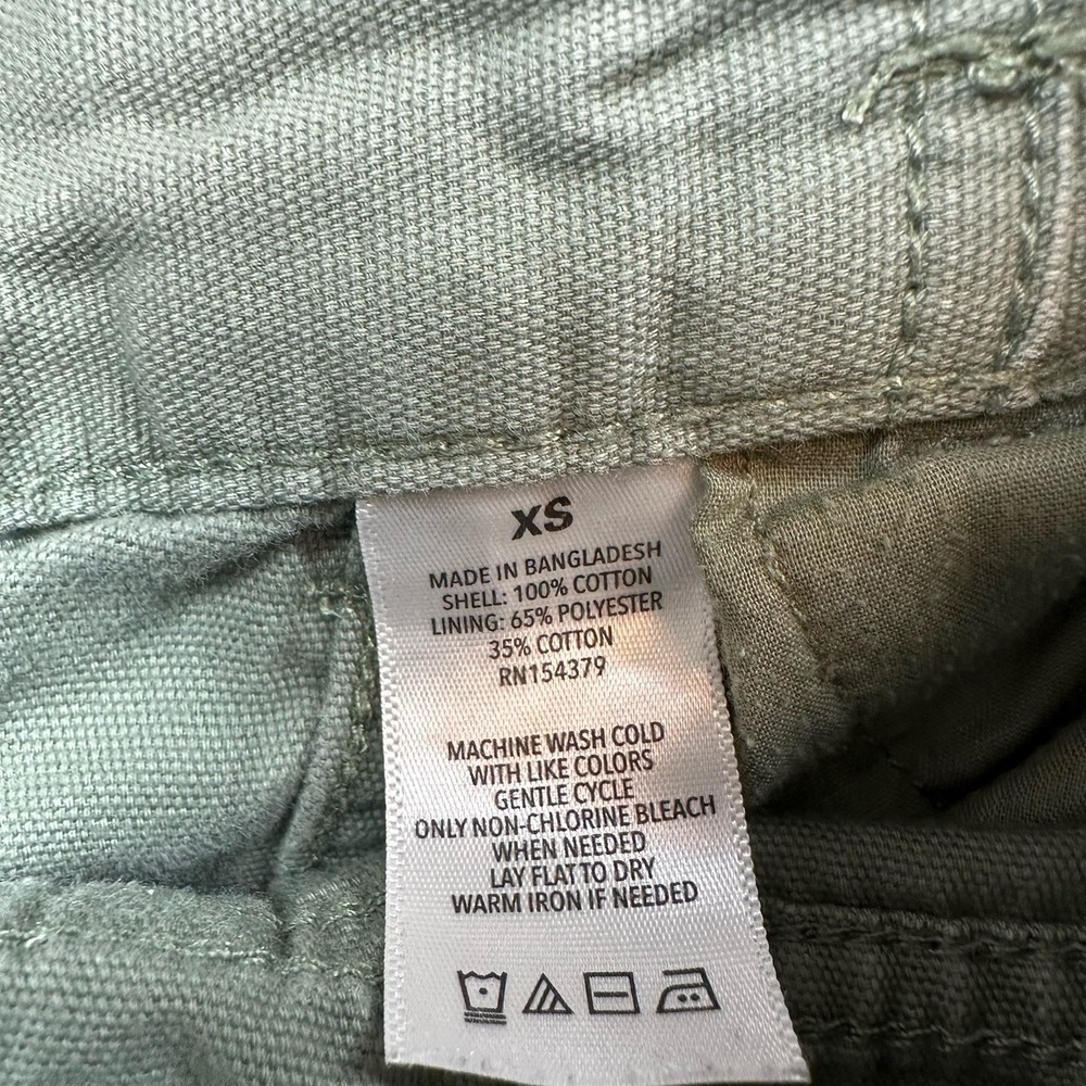 Aeropostale Cargo Pants Women XS Sage Green Utility Elastic Waist Pants - Picture 10 of 11